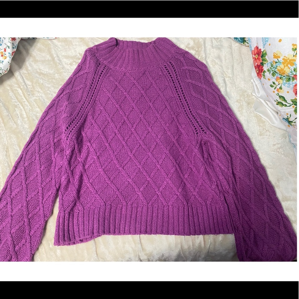 beautiful purple sweater